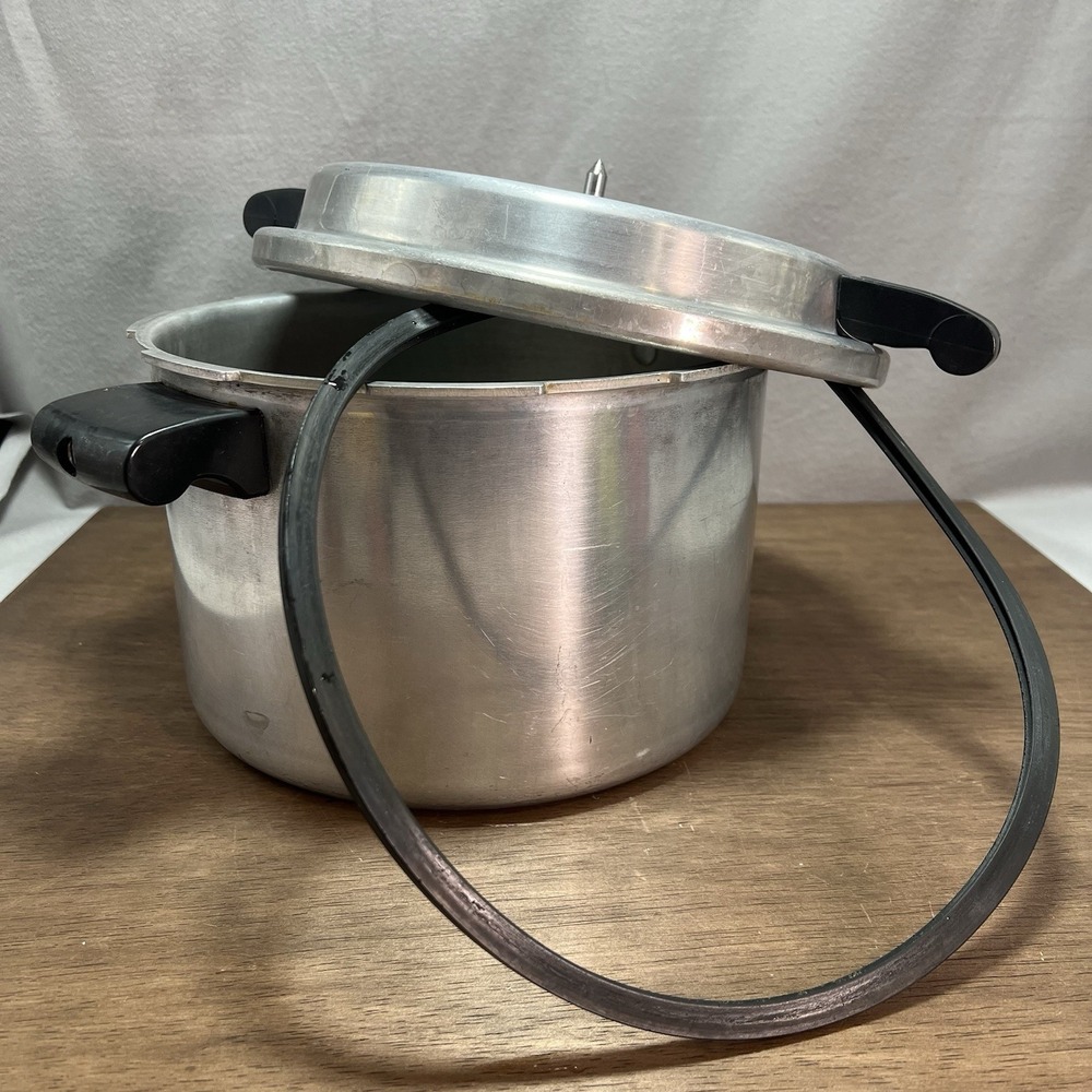 Vintage Mirro-Matic 8 Qt Aluminum Speed Pressure Cooker Canner M-0498 - Picture 8 of 8